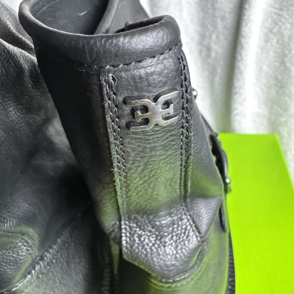 Sam Edelman Kinsley Black Leather Buckle Moto Boots Size 9.5 M NIB NEW - Picture 5 of 7
